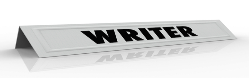 writer word banner