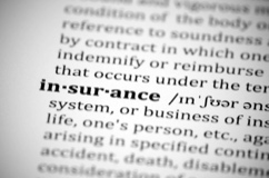 dictionary page for word insurance