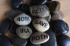 stones with retirement plan words