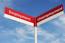 employment unemployment sign