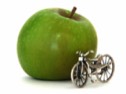 apple and bicycle